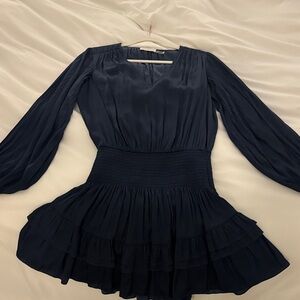 Ramy Brook Midnight Blue Long Sleeve Dress